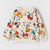 ZR Disney Characters Cream Fleece Sweatshirt 10337