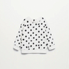 MNG Cats & Dots White Fleece Sweatshirt 10349