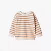 MNG White With Orange Stripes Fleece Sweatshirt 10354