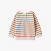 MNG White With Orange Stripes Fleece Sweatshirt 10354