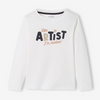 VRB Little Artist Full Sleeves  White T shirt 10359