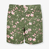 CRT Floral Print Green Cotton Shorts 9136