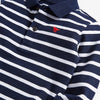 NXT White & Blue Strips Full Sleeves Polo Shirt 10393