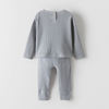 ZR Crew Neck Grey Thermal 2 Piece Set 10411
