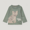 C&A Aplic Lion Feline Good Green Full Sleeve T Shirt 10419