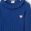 Tao Embroided Lips Royal Blue Jumper  10426