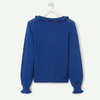 Tao Embroided Lips Royal Blue Jumper  10426