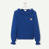 Tao Embroided Lips Royal Blue Jumper  10426