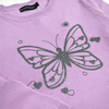 In Extenso Glitter Butterfly Purple  Sweater 10428