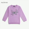 In Extenso Glitter Butterfly Purple  Sweater 10428