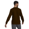 ADDS Embroided Logo3 Stripes  Sports Fleece Dark Brown Sweatshirt 10451