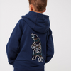 FF Bear Embroided Blue Hoodie 10490