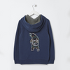 FF Bear Embroided Blue Hoodie 10490