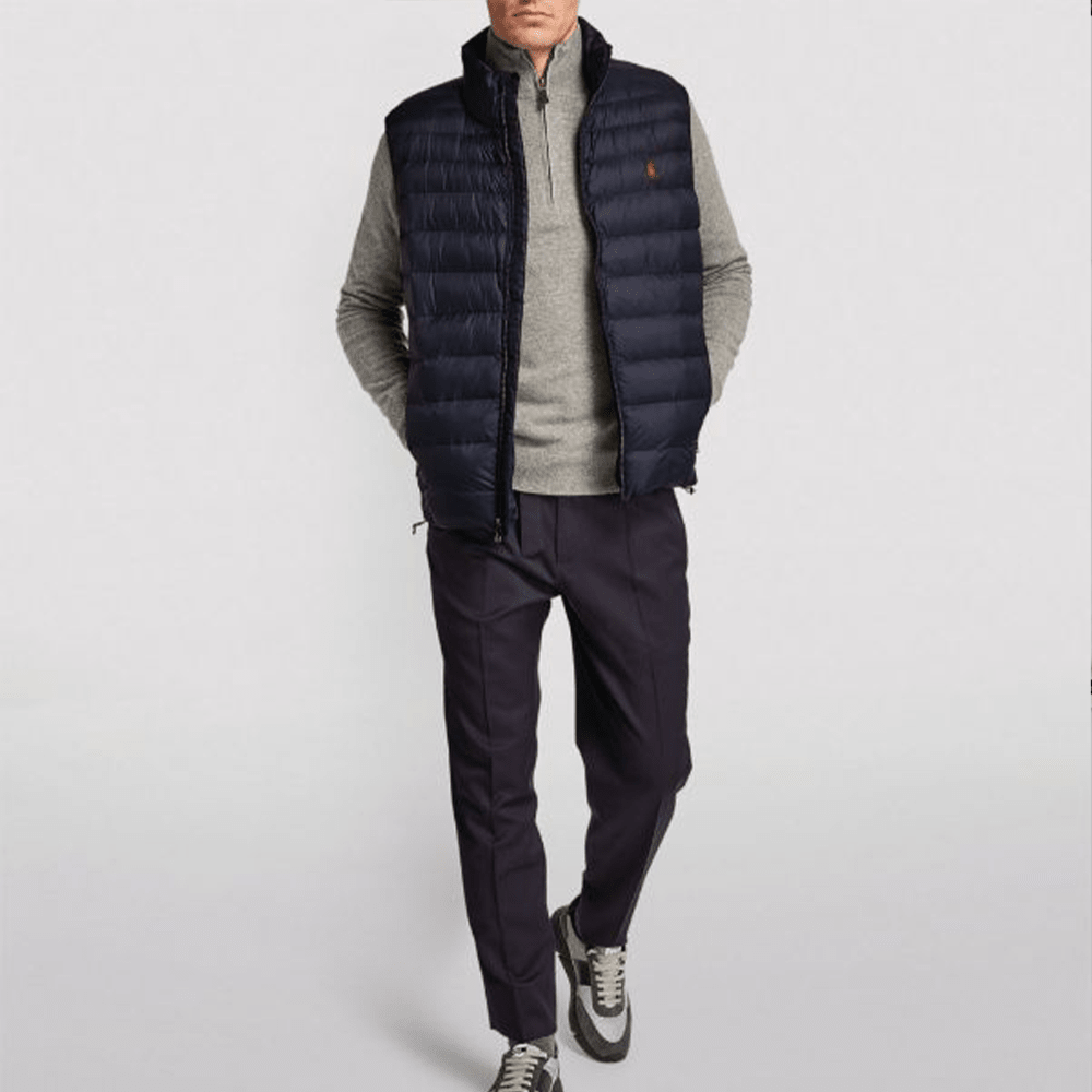 RL Small Red Pony Sleevesless Navy Blue Gilet 10492