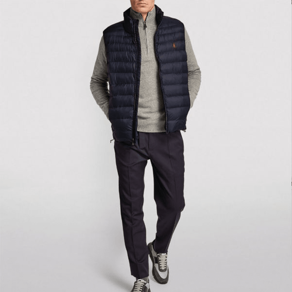 RL Small Red Pony Sleevesless Navy Blue Gilet 10492