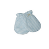 LF Blue & White Stripes Cotton Summer Baby Mitten 10505