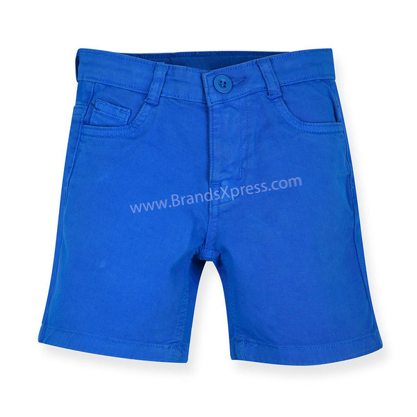B.X Royal Blue Button Cotton Shorts 9531