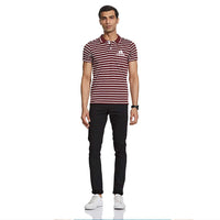ADDS Maroon With White Lines Polo 10773