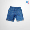 OM Elastic Belt Soft Terry Denim Blue Shorts 10787