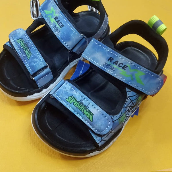 ABC Red With Green Spiderman Black Sandals 10831
