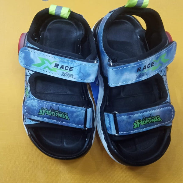 ABC Red With Green Spiderman Black Sandals 10831