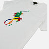 RL Multi Flag Polo Logo White Tshirt 10837