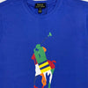 RL Multi Flag Polo Logo Royal Blue Tshirt 10838