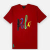 RL Color Splash Polo Logo Red Tshirt 10843