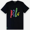 RL Color Splash Polo Logo Black Tshirt 10845