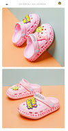 Fashion Side Print Dinosaurs Pink Clogs 9383