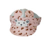 KKJ Happy Bear Embroided Detachable Pink Net Baby Cap 10933