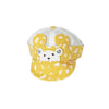 KKJ Happy Bear Embroided Detachable Mustard Net Baby Cap 10935