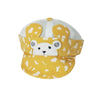 KKJ Happy Bear Embroided Detachable Mustard Net Baby Cap 10935