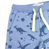 SFR All Over Dino Print Blue Terry Shorts 10970