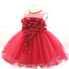 XB All Over Applic Heart Style Cherry Red Fairy Frock 9245