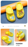 Fashion Side Print Dinosaurs Yellow Clogs 9390