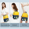 Sheep Hot & Cold Travel Milk Pack Detachable 2 Piece Yellow & Navy Blue Backpack 9093