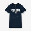Hollister New York City Applic Navy Blue T-Shirt 9408