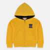 B.X H Embroidered Yellow Zipper Hoodie 3426