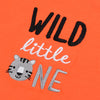 B.X Wild Little One Embroided Orange Body Suit 4204