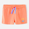 L&S Embossed Sun Print Orange Girls Shorts 11031