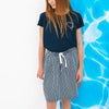L&S Blue & White Stripes Skirt 11047