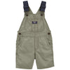 OSHKSH Striped Blue Contrast Shoulder Khaki Cotton Dungaree 11127