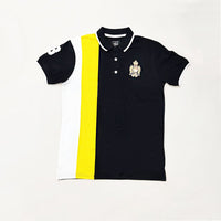 GR MCMLXVII  Yellow Panel Black Polo 11147