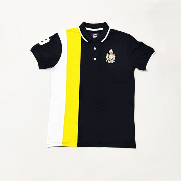 GR MCMLXVII  Yellow Panel Black Polo 11147