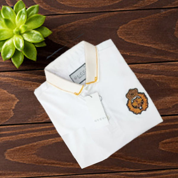GCI Royal Crown Bee Soft Dryfit White Polo 11197