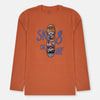 TX Skate Aplic Rust Full Sleeves T Shirt 10366