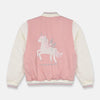 C Club Embroidered Unicorns Tea-Pink & Off White Zipper 10510