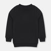 GRG Plain Black Fleece Sweatshirt 10584