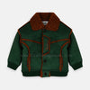 Chaola Full Warm Fur Green Jacket 7748